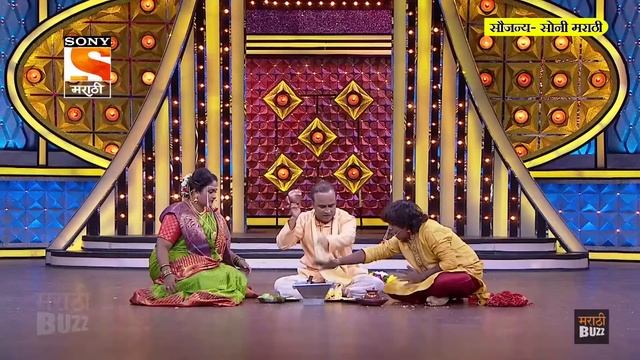 जेव्हा समीर चौगुले भटजी बनतात | Maharashtrachi Hasyajatra | Sameer Chougule | Sony Marathi смотреть онлайн