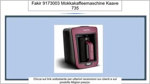 Fakir 9173003 Mokkakaffeemaschine Kaave, 735 W смотреть онлайн
