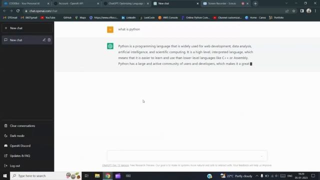 CODEBot AI || Chatbot Using OpenAI API || CHATGPT Introduction || Demo смотреть онлайн