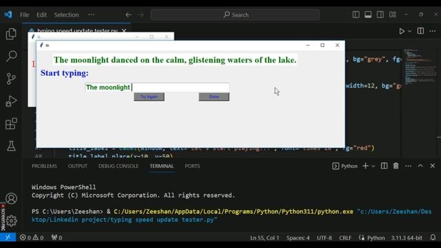Mastering Typing Speed Tester in Python | Learn to Type Faster with Python | Python Projects смотреть онлайн
