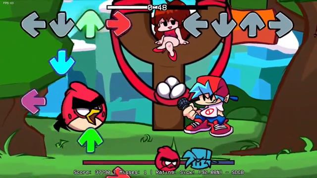 Friday Night Funkin'Vs Red v1 (Demo/Angry Birds/Hard/Fnf mod) смотреть онлайн