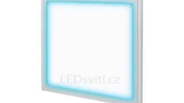 Stříbrný závěsný LED panel 300 x 300mm 18W studená 6000K | LEDsviti.cz смотреть онлайн