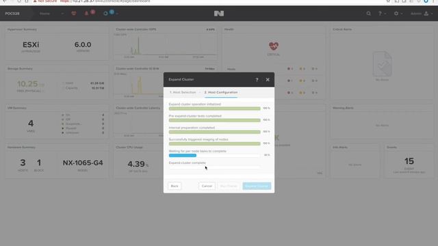 Expand a Nutanix Cluster and image a new node смотреть онлайн