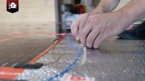 Монтаж инфракрасной пленки на деревянный пол