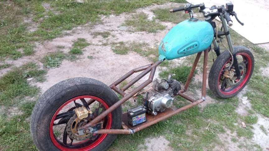 Чоппер мопед 4 Нижняя часть рамы смотреть онлайн