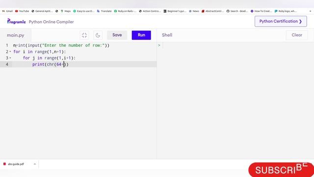 Pattern print in python best concept easy interview// @lovingjonsaurabh смотреть онлайн