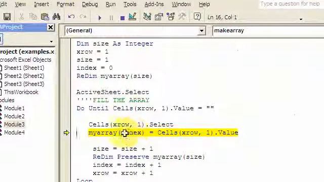 1 Dimensional Dynamic Array in Excel VBA Download files at ExcelVBASQL com! смотреть онлайн