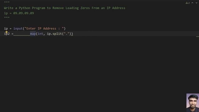Write a Python Program to Remove Leading Zeros From an IP Address смотреть онлайн