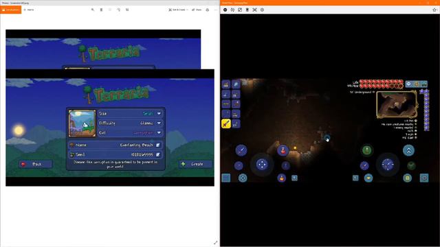 Terraria MOBILE 1.4.0.5.2 - Blizzard In A Bottle Seed! смотреть онлайн