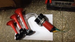 Сигнал воздушный 3 рожковый