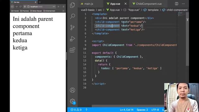 Vue 3 Dasar #9: Loop pada Component - Indonesian смотреть онлайн