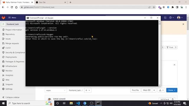 How to generate SSH key in Gitlab in windows. (Part 1) смотреть онлайн