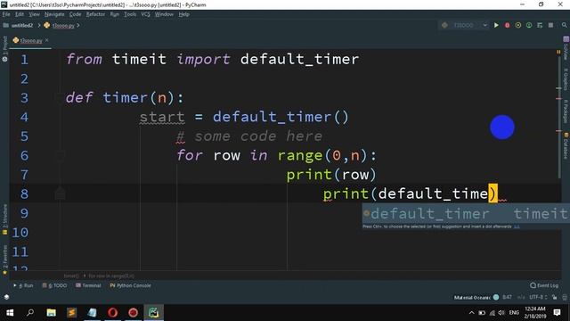 How to Calculate the time runs of a program in Python смотреть онлайн