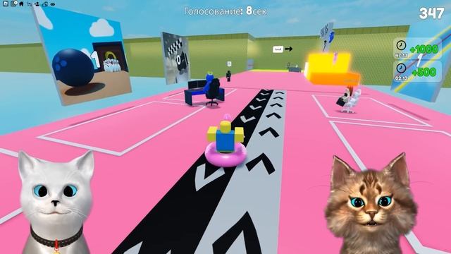 САМЫЕ БЕЗУМНЫЕ ГОНКИ НА СТУЛЬЯХ В ROBLOX Кронос и Весёлый Кот смотреть онлайн