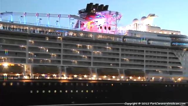 DISNEY FANTASY First Arrival At Port Canaveral - 3/6/2012 смотреть онлайн