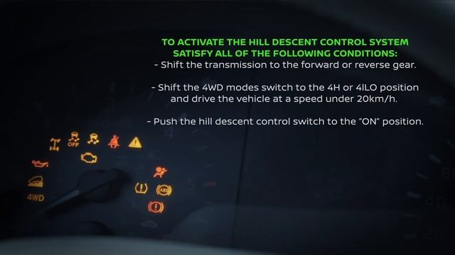 NISSAN TERRA HILL DESCENT CONTROL смотреть онлайн