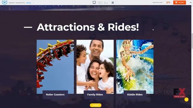 Adveland - Amusement Park Responsive WordPress Theme TMT | Free Templ смотреть онлайн