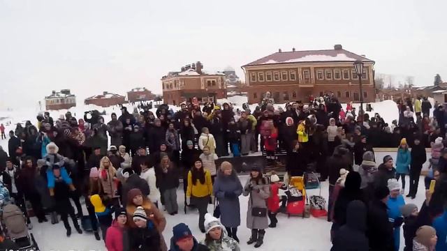 Сожжение чучела масленицы. Свияжск 2015г. смотреть онлайн