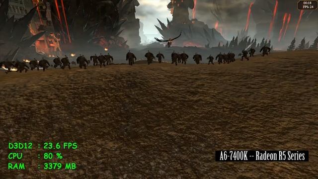 AMD A6-7400K -- Radeon R5 series -- Total War WARHAMMER Benchmark смотреть онлайн
