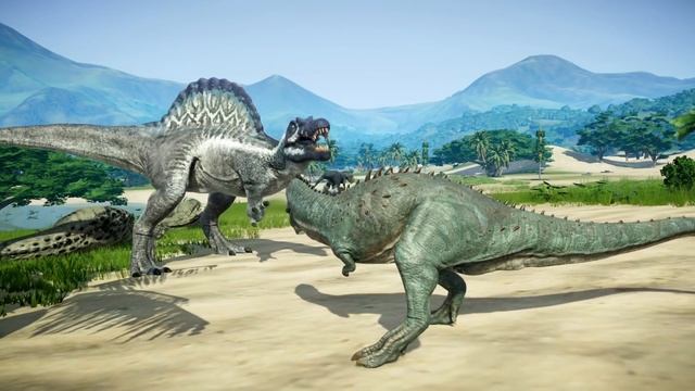 Island Sanctuary All Dinosaurs Battle Royale Part. 2 - Jurassic World Evolution Dinosaurs Battle смотреть онлайн