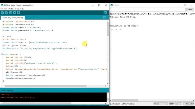 ? CET-0004 ESP8266 JSON Parsing смотреть онлайн