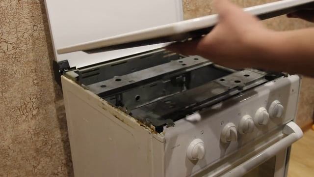 Как открыть разобрать стол крышку газовой плиты Дарина смотреть онлайн
