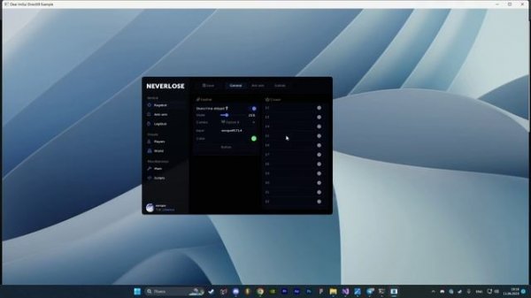 ImGui neverlose menu remake [free]
