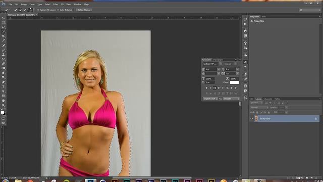 How to easily cut out a background in photoshop CS6 or CC! смотреть онлайн