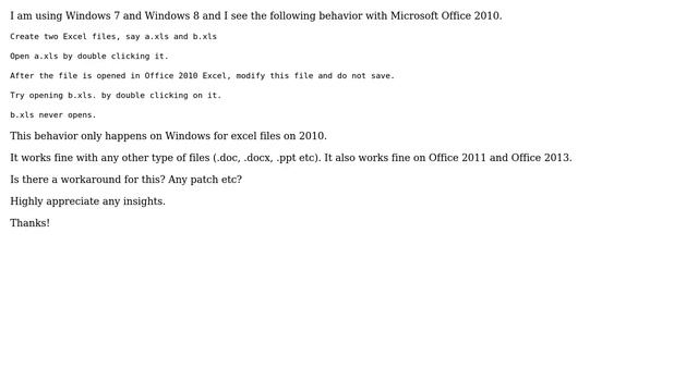 Microsoft Office 2010 Excel will not open two xls (2 Solutions!!) смотреть онлайн