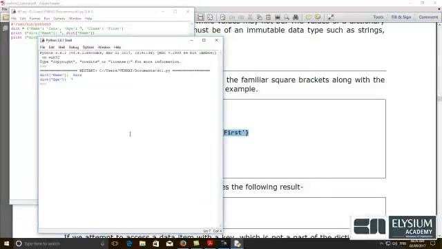 python-3 Dictionary смотреть онлайн