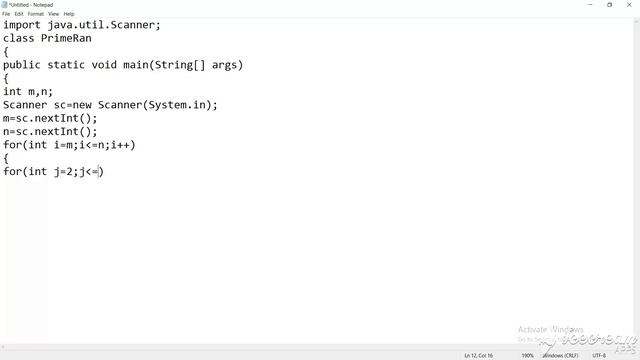 CODING SOLUTIONS|JAVA PROGRAMS|NUMBER BASED|HOW TO PRINT ALL PRIME NUMBERS IN A SPECIFIED RANGE. смотреть онлайн