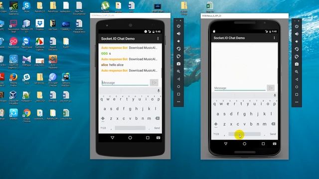 android chat using socket io смотреть онлайн