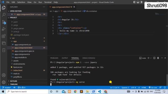 Bootstrap, jQuery and json Api installation in Angular || @shruti098. смотреть онлайн