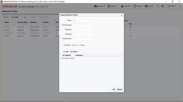 Create a Network Profile with Enterprise Manager for the Oracle Private Cloud Appliance смотреть онлайн