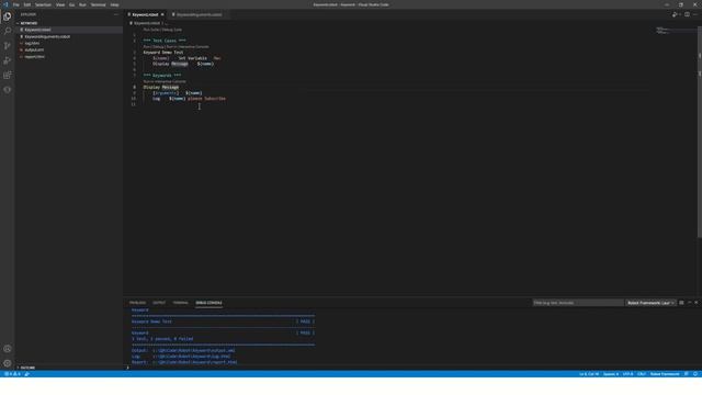 Keyword with Arguments in Robot Framework смотреть онлайн