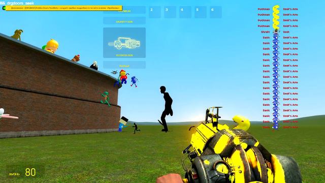 DOORS ROBLOX VS 3D CLONES MEME In Garry's Mod! смотреть онлайн