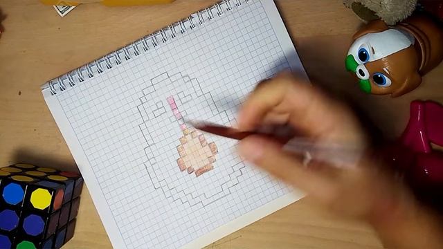 Как нарисовать АВОКАДО красиво по клеточкам РИСУЕМ БЫСТРО ПОШАГОВО/ PAINT AVOCADO смотреть онлайн
