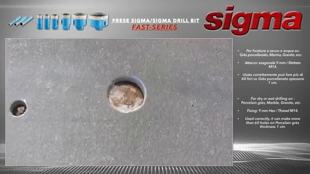 frese sigma diamond drill bits sigma fraises diamantées Diamantfraser YouTube 360p смотреть онлайн