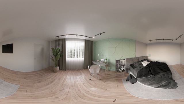 Сучасна спальня. 3д тур кімнати | Modern bedroom. 3D tour room. смотреть онлайн