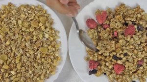 Мюсли на завтрак. ПП завтрак и перекус, запеченные мюсли Ого, Матти (Matti).