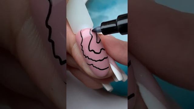 Дизайн ногтей маркером для nail arta #nails #nailart #shorts смотреть онлайн