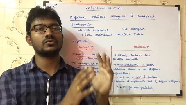 ArrayList vs LinkedList in Java | Java Collections Tutorial смотреть онлайн