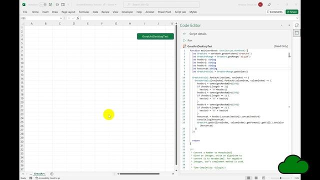 Office Scripts for Excel Desktop Intro and Test смотреть онлайн