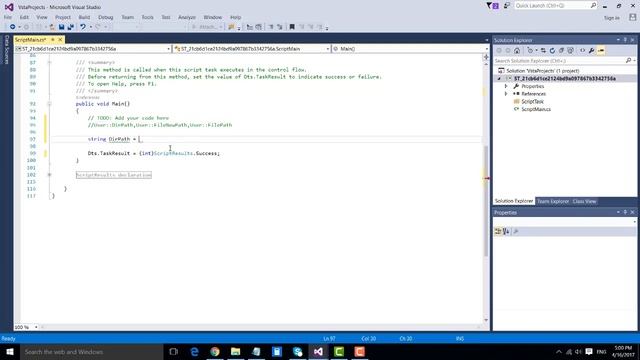 18 Script Task in SSIS | Using script task in SSIS смотреть онлайн
