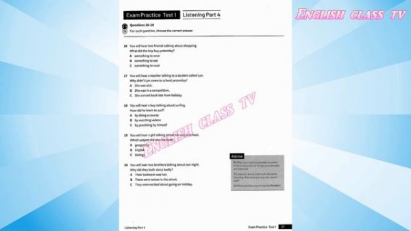 KET | Exam Practice TEST 1 | Listening | A2 Key for school Trainer 2020 | Cambridge.