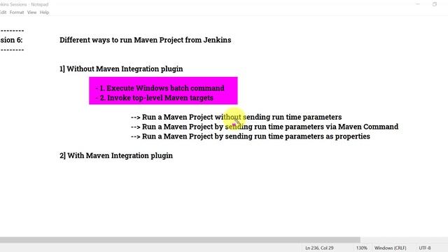 Different ways to Run Maven project from the Jenkins | Pass Runtime parameters via Maven Command смотреть онлайн