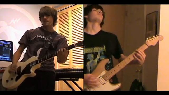 Metallica - Enter Sandman (Split-Screen Guitar Cover) Collaboration With GibsonGuy15