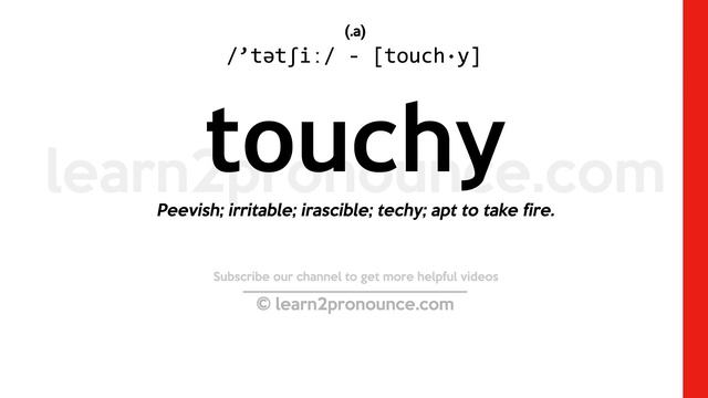 Pronunciation of Touchy | Definition of Touchy смотреть онлайн