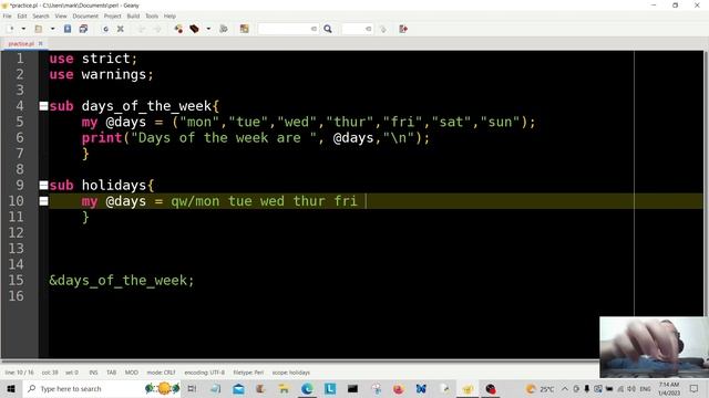 Perl Subroutine Array Slicing Tutorial For Beginners 2023 смотреть онлайн