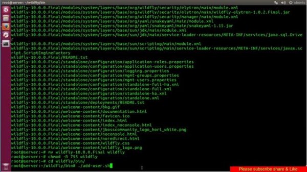 Wildfly installation on Ubuntu 16.04 Linux